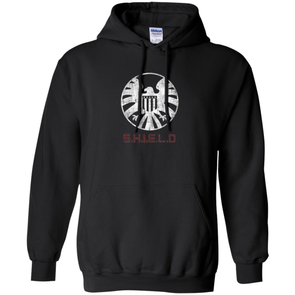 Film T-shirt Agents Of Shield Distressed Logo Graphic Black