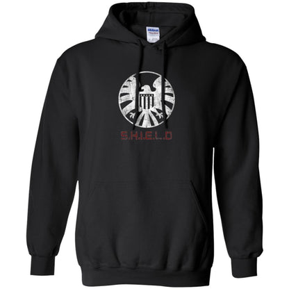Film T-shirt Agents Of Shield Distressed Logo Graphic Black