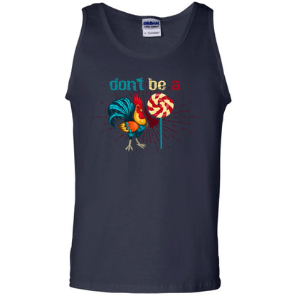Don't Be A Rooster Lollipop Funny Chicken And Lollipop T-shirt Navy