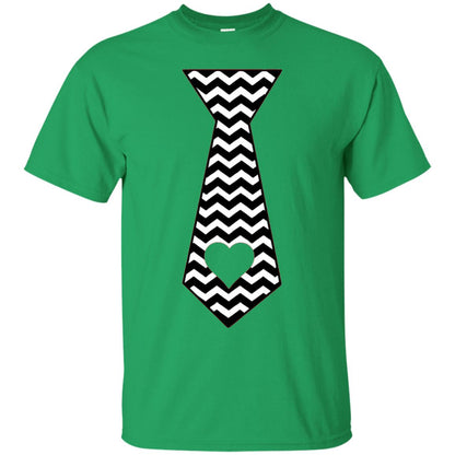 Valentines Day T-shirt Tie Heart Irish Green
