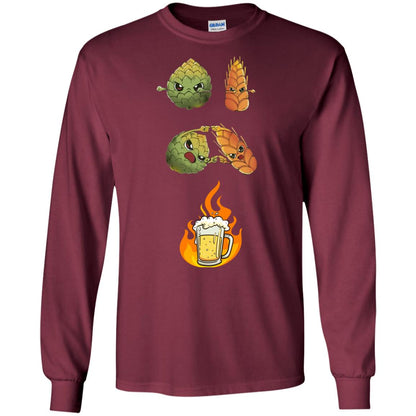 Beer Lover T-shirt Beer Fusion Maroon