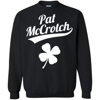 Funny Pat Mccrotch St. Patricks Shamrock T-shirt Black