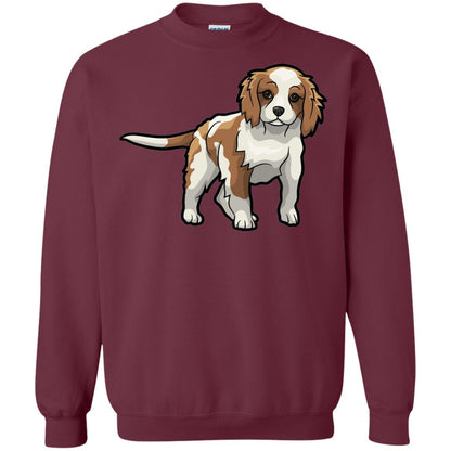 Cute Blenheim Cavalier King Charles Spaniel T-shirt Maroon