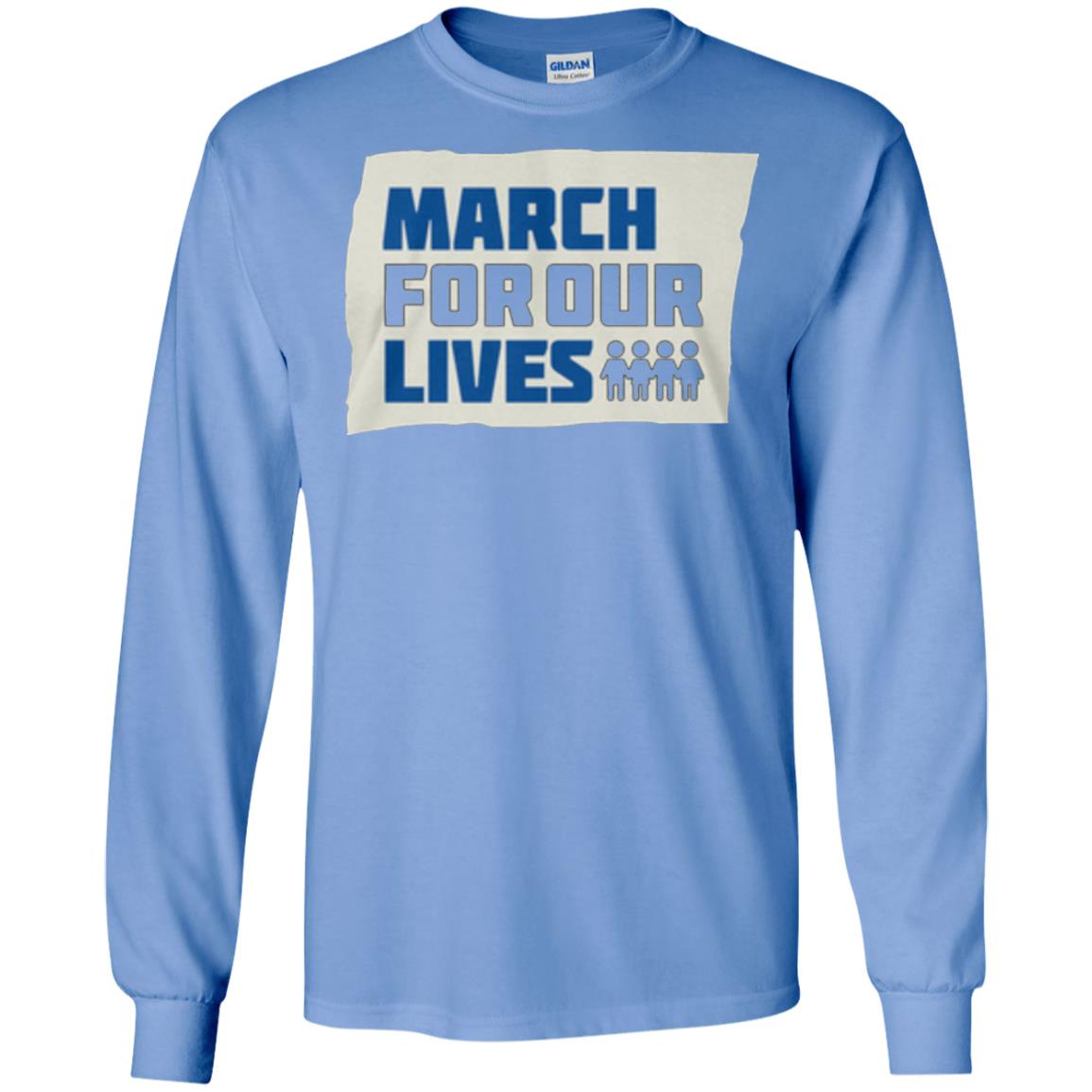 March For Our Lives Anti Gun T-shirt Carolina Blue