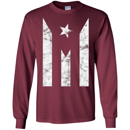 Boricua T-shirt Puerto Rico Black Flag T-shirt Maroon