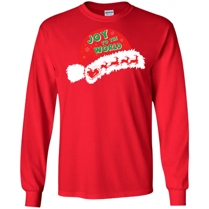 Christmas T-shirt Joy To The World Red