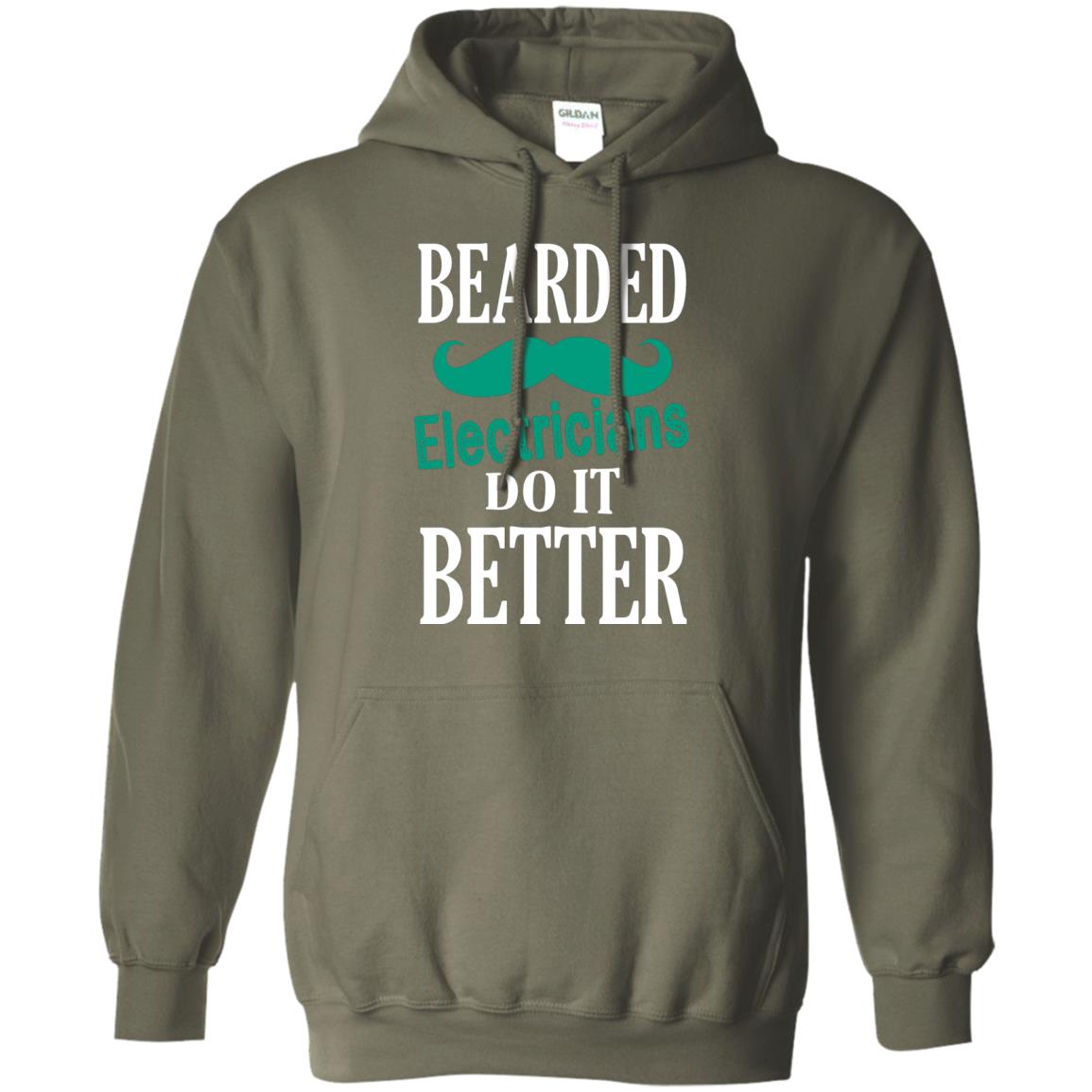 Bearded Electricians Do It Better Best Idea Shirt For Bearded Electricians Military Green