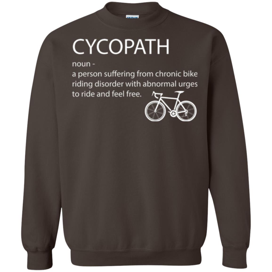 Biker T-shirt Cycopath Definition T-shirt Dark Chocolate