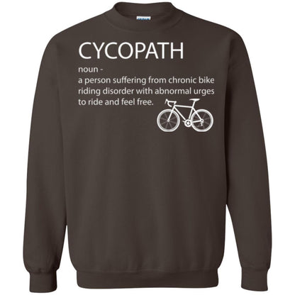 Biker T-shirt Cycopath Definition T-shirt Dark Chocolate