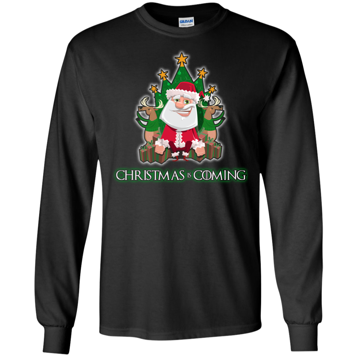 Christmas Is Coming T-shirt Black
