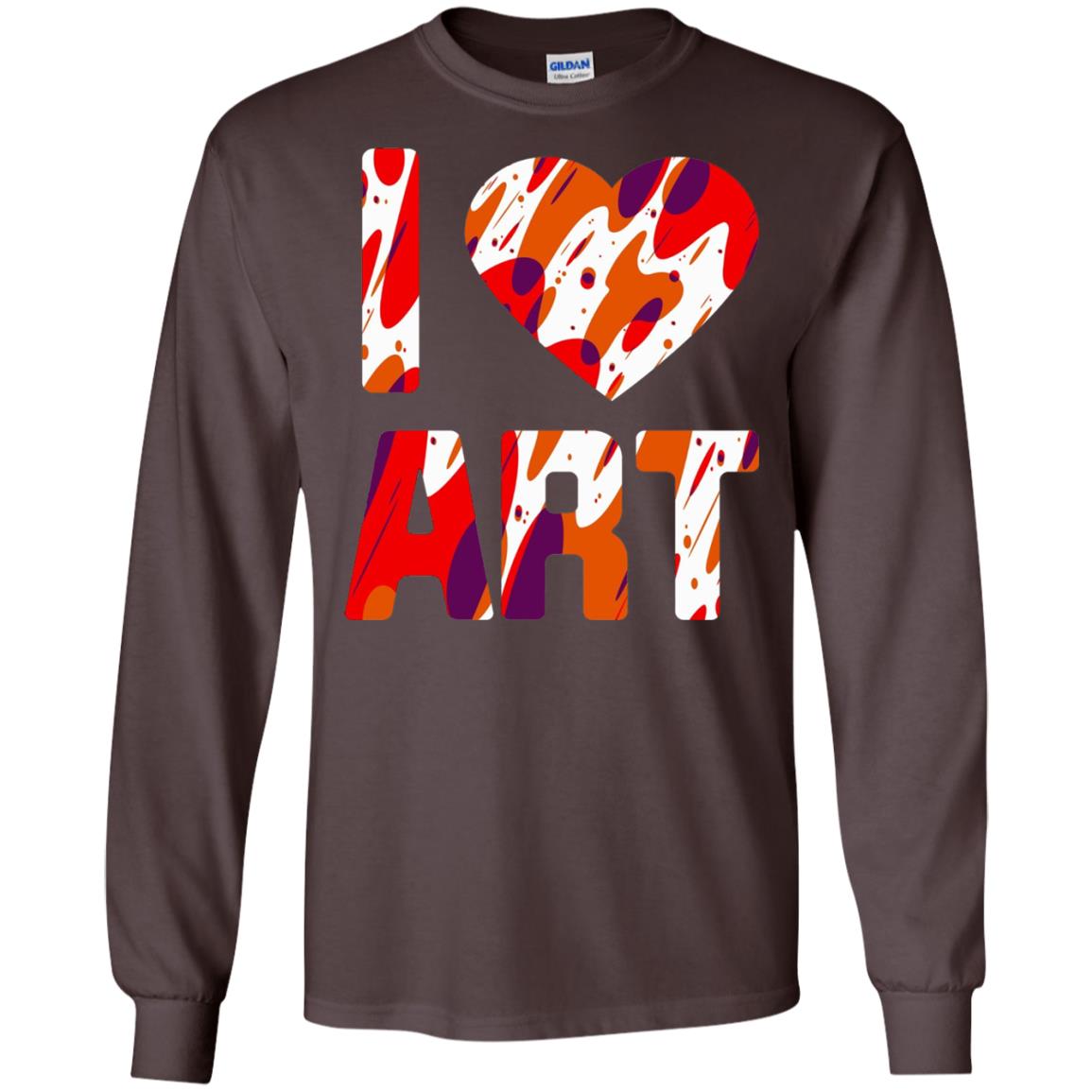 Artist T-shirt I Love Art Dark Chocolate