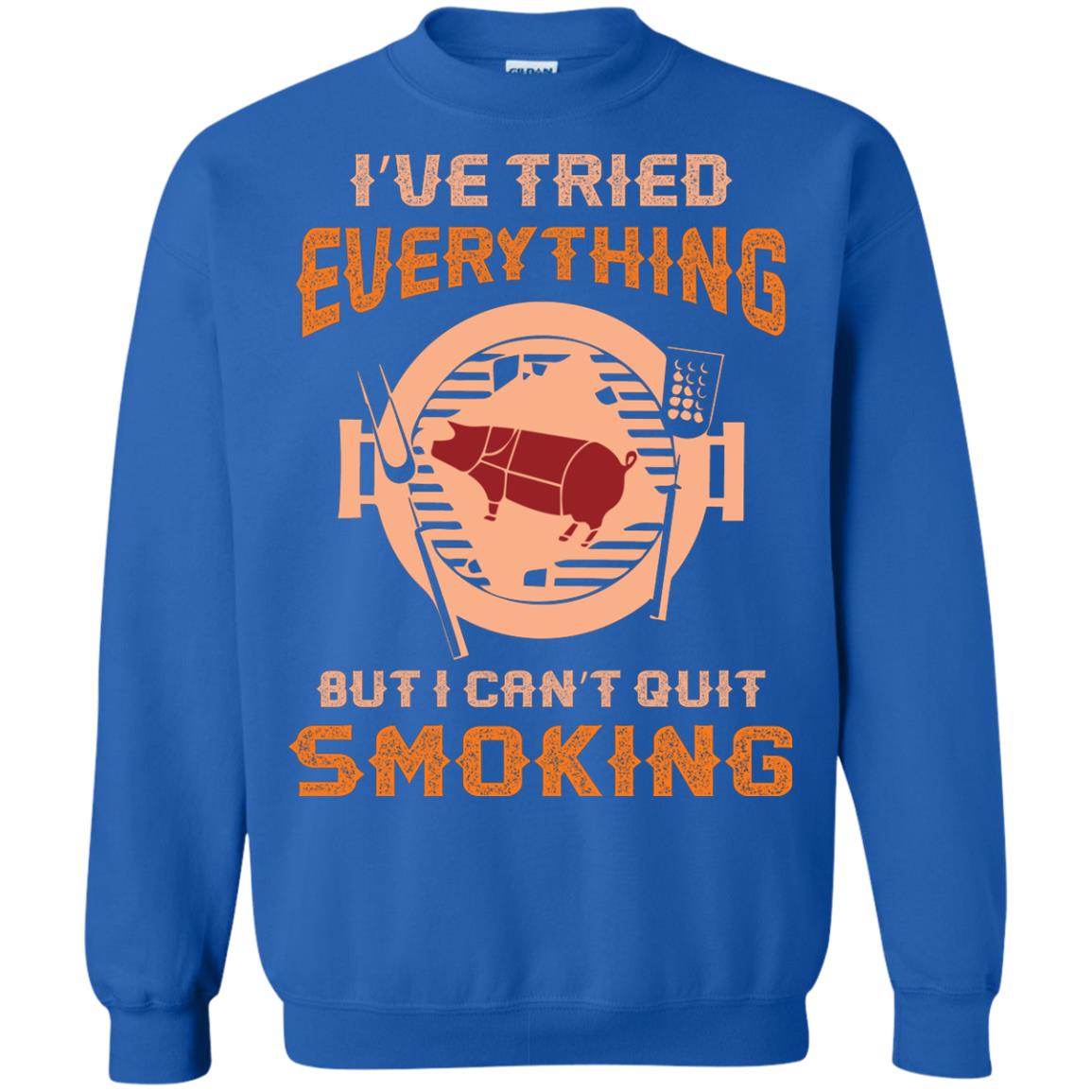 I Can’t Quit Smoking Barbecue Party T-shirt Royal