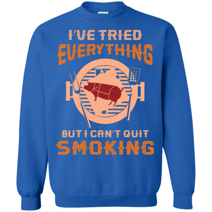 I Can’t Quit Smoking Barbecue Party T-shirt Royal