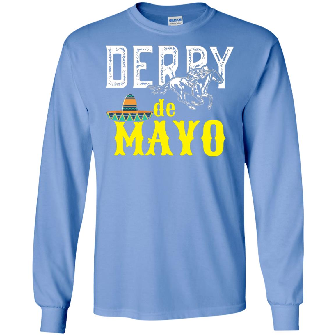 Cinco Derby De Mayo Horse Race Shirt Carolina Blue