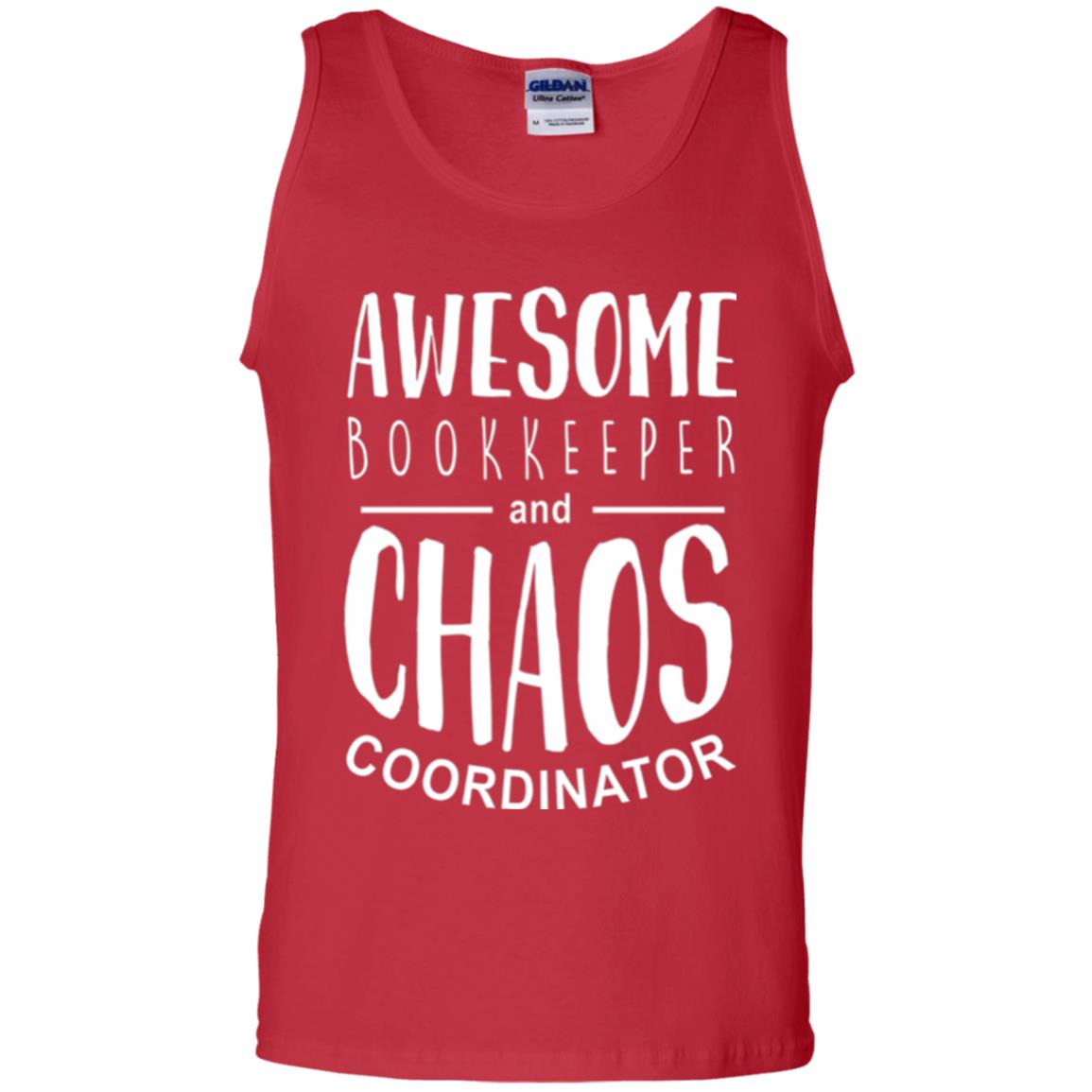 Bookeeper T-shirt Awesome Bookkeeper And Chaos Coordinator Red