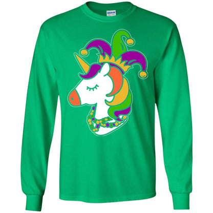 Mardi Gras Unicorn T-shirt Irish Green