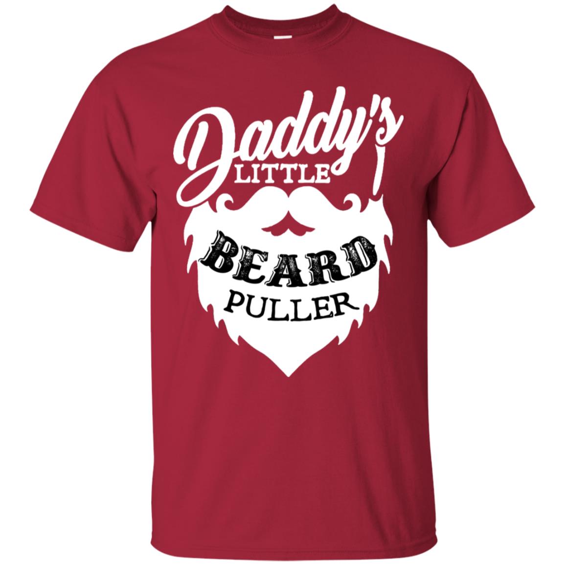 Daddy's Little Beard Puller Kid Shirt Cardinal