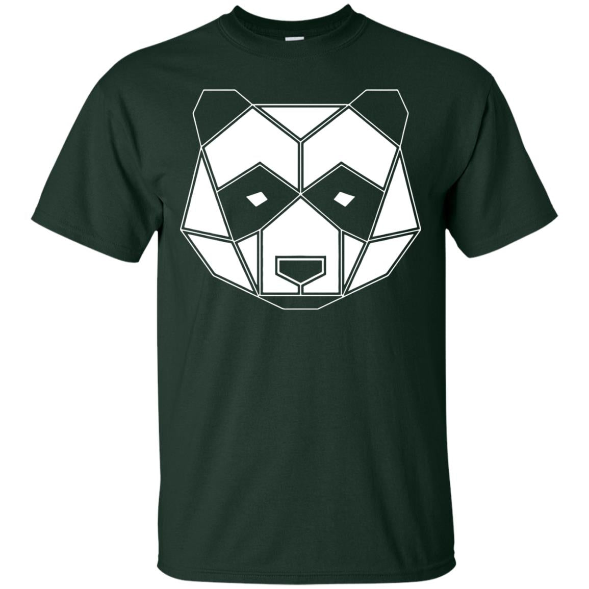 Polygon Geometric Panda Shirt Forest
