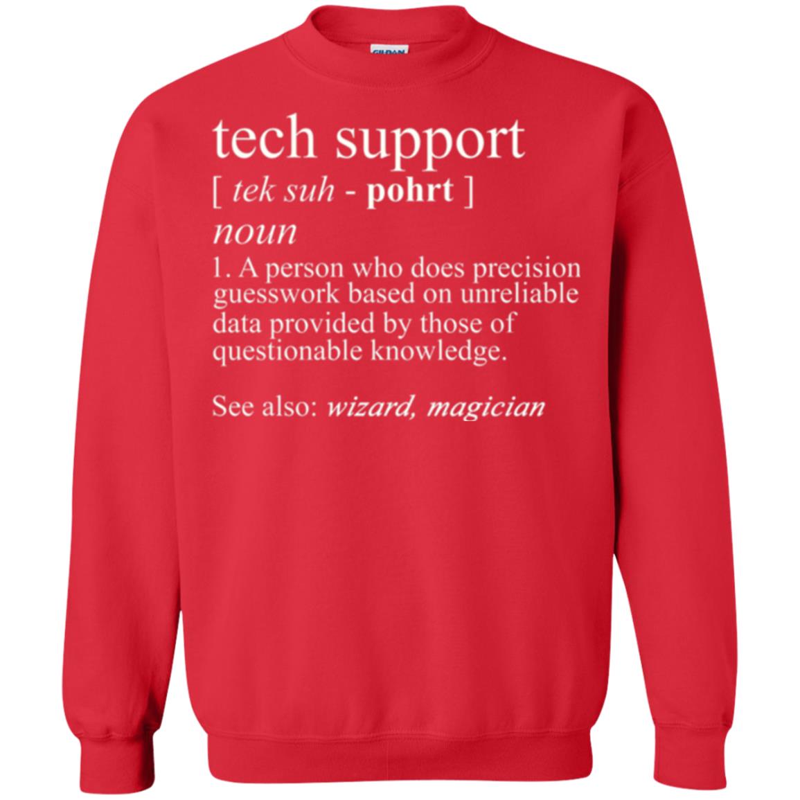 Tech Support T-shirt Red