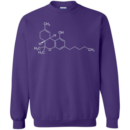 Cannabis T-shirt Thc Molecule Tetrahydrocannabinol Purple
