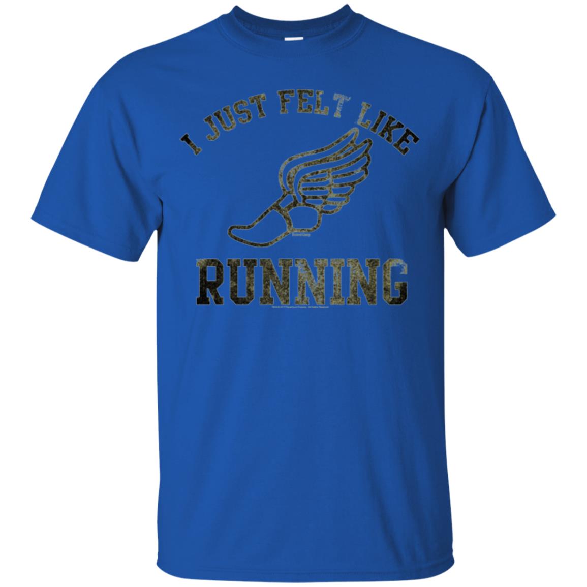 Movie T-shirt I Just Felt Like Running Royal