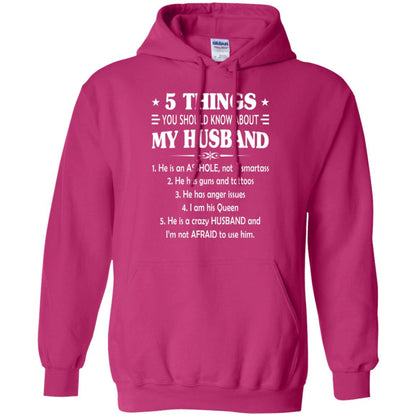 Wife T-shirt 5 Things You Should Know About My Husband Heliconia