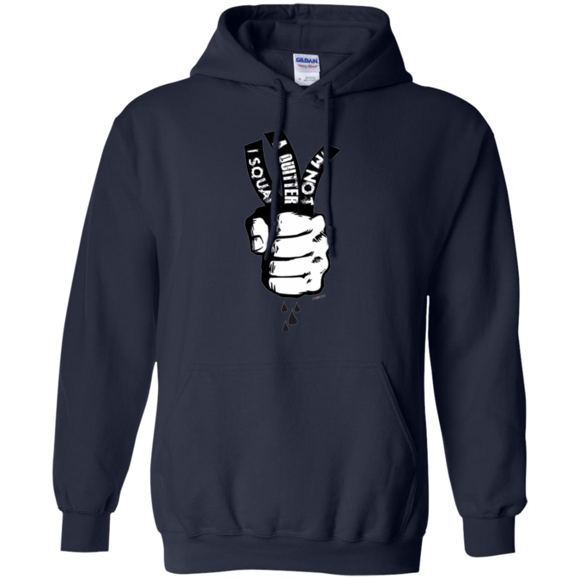 Fitnoquit T-shirt Im Not A Quitter Im Squat Gym Navy