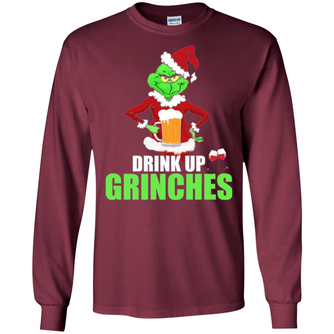 Christmas T-shirt Drink Up Grinches Maroon