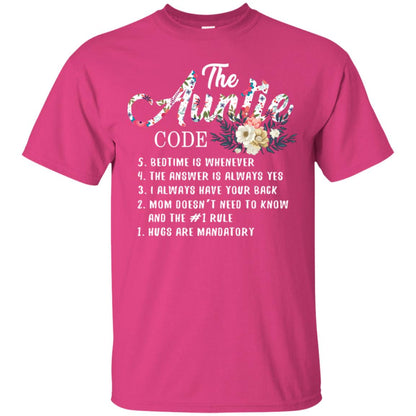 The Auntie Code Shirt For Womens Heliconia