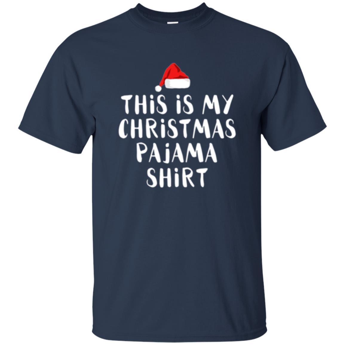 Christmas T-shirt This Is My Christmas Pajama Navy