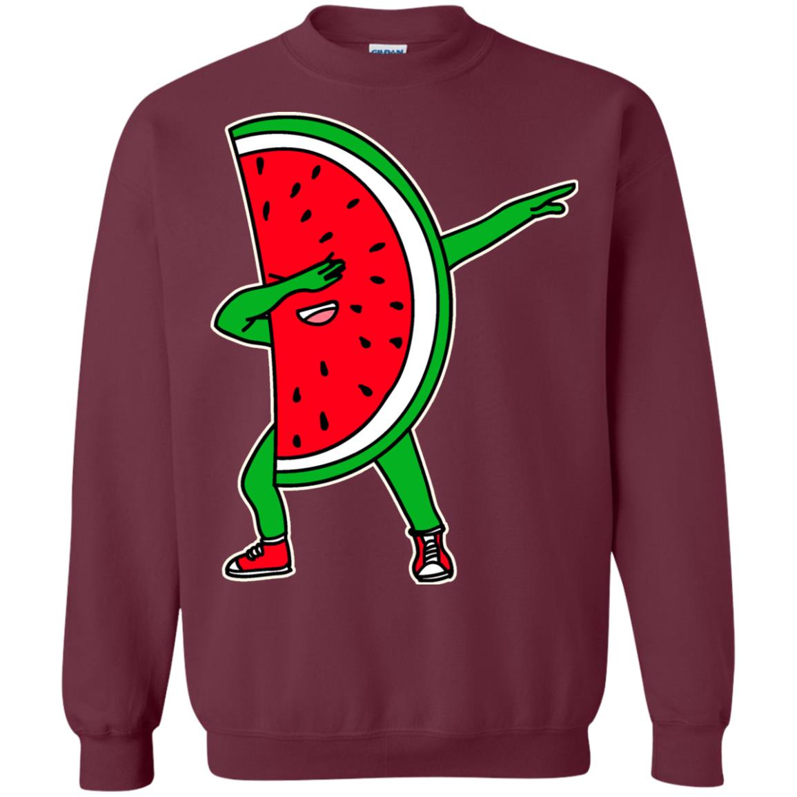 Dabbing Watermelon Shirt Maroon