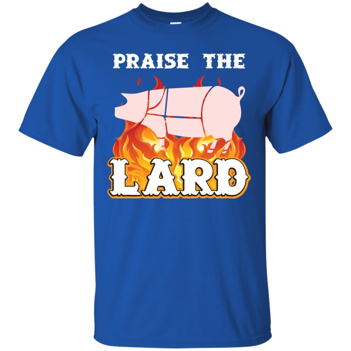Praise The Lard Bbq Bacon T-shirt Royal