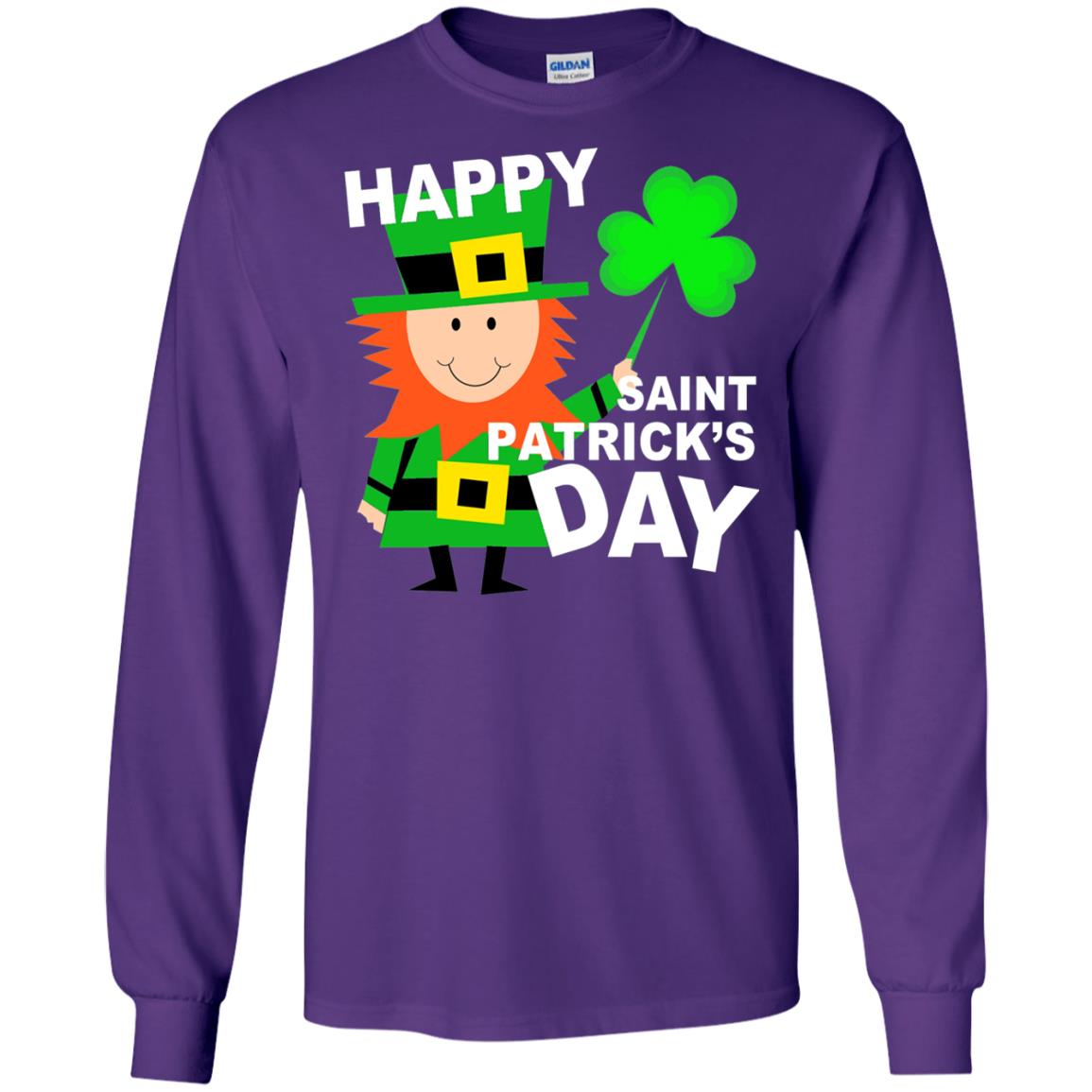 Teacher T-shirt St. Patrick's Day Purple