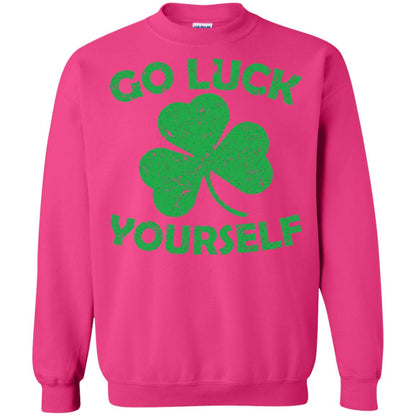 Go Luck Yourself St. Patrick_s Day T-shirt Heliconia