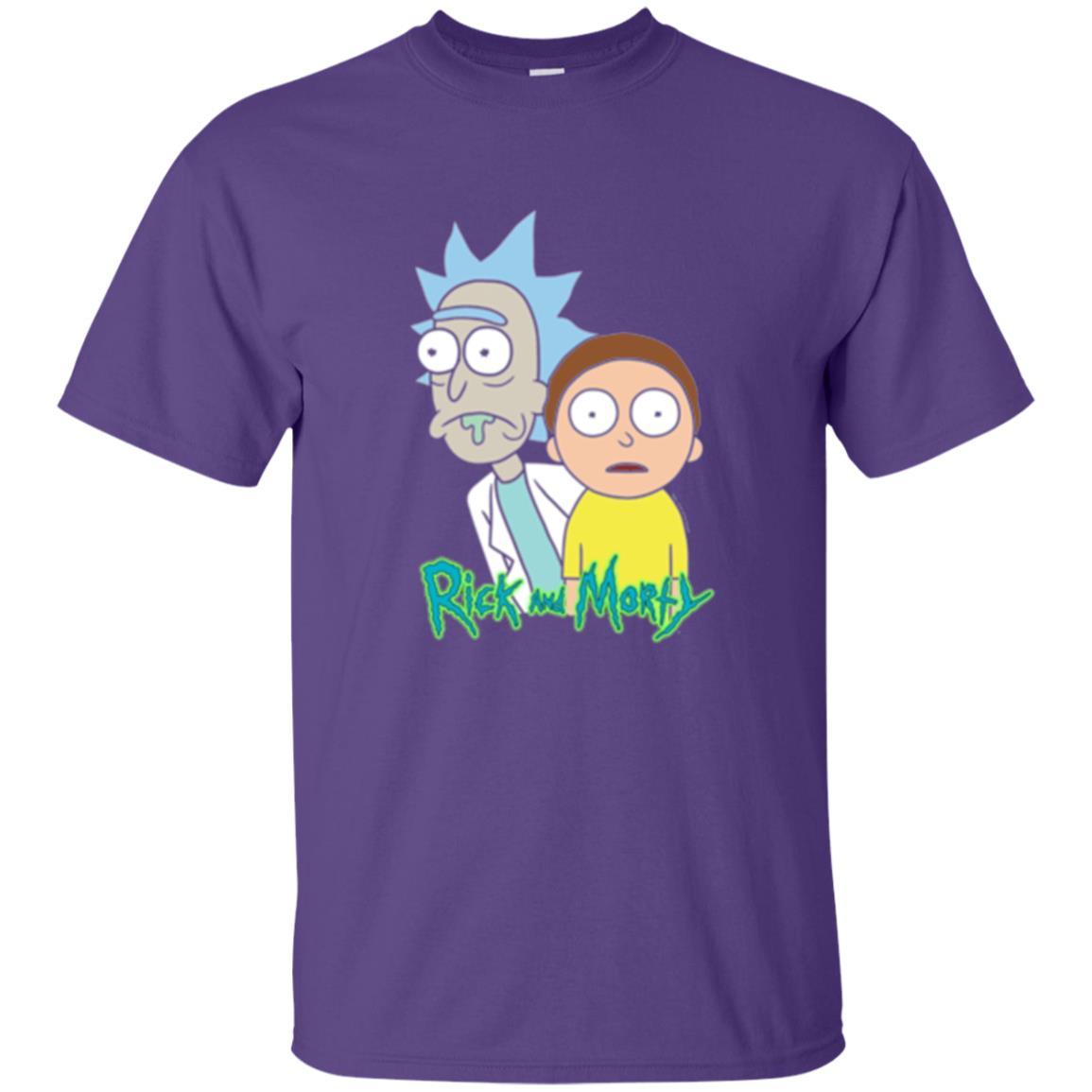 Film T-shirt Rick And Morty Stunned Purple