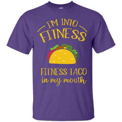 Im Into Fitness Fitness Taco In My Mouth Taco Lover T-shirt Purple