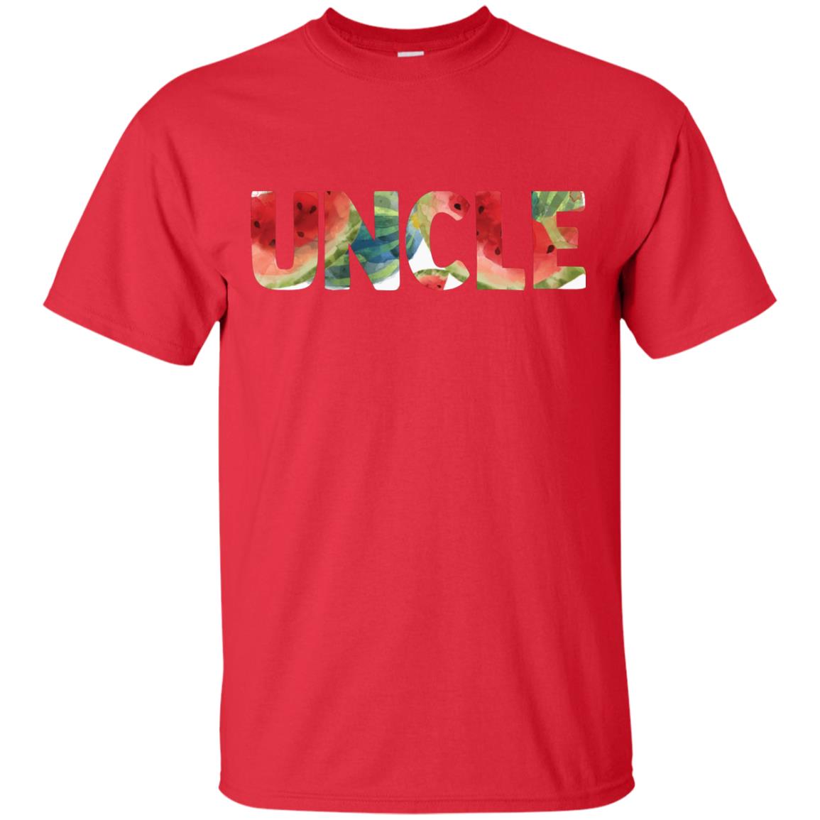 Uncle Watermelon Funny Summer Melon Fruit Shirt For Uncle Red