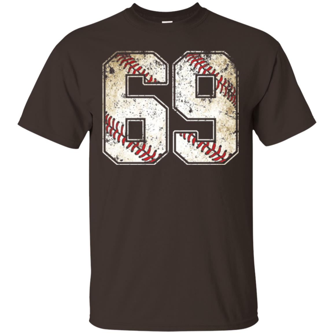 Baseball Player T-shirt Jersey Number 69 Retro Vintage