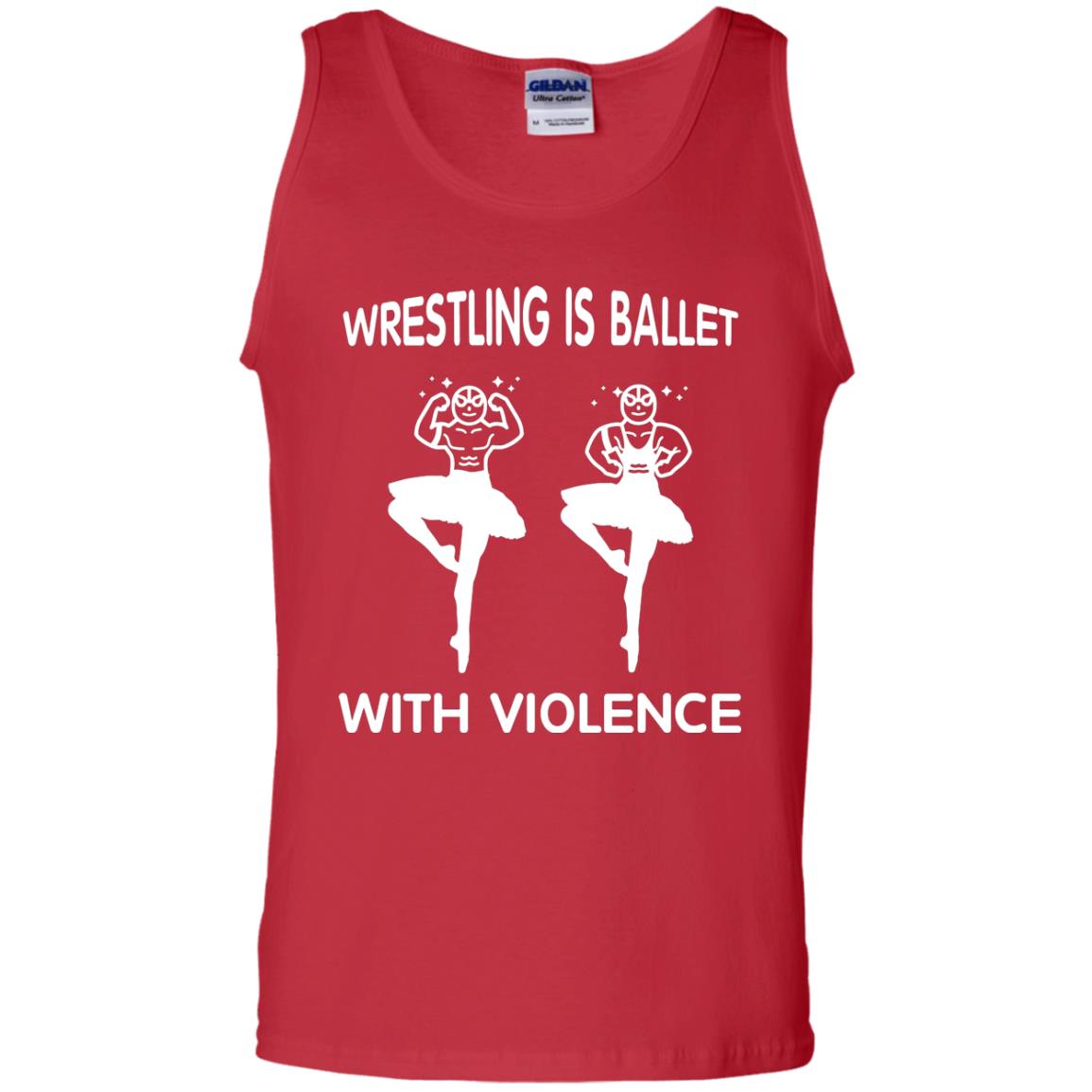 Wrestling Lover T-shirt Is Ballet With Violence Red