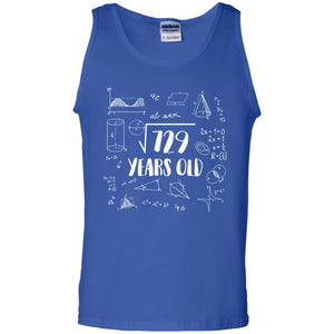 Square Root Of 729 27th Birthday 27 Years Old Math T-shirtG220 Gildan 100% Cotton Tank Top