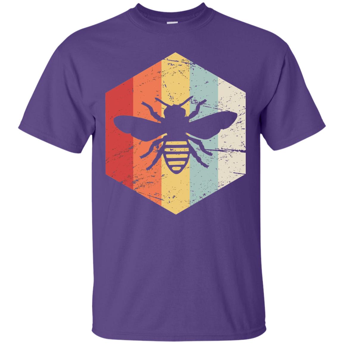 Retro Beekeeper T-shirt Purple