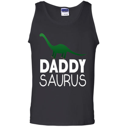 Daddy Saurus Dinosaur Matching Daddy T-shirt Black