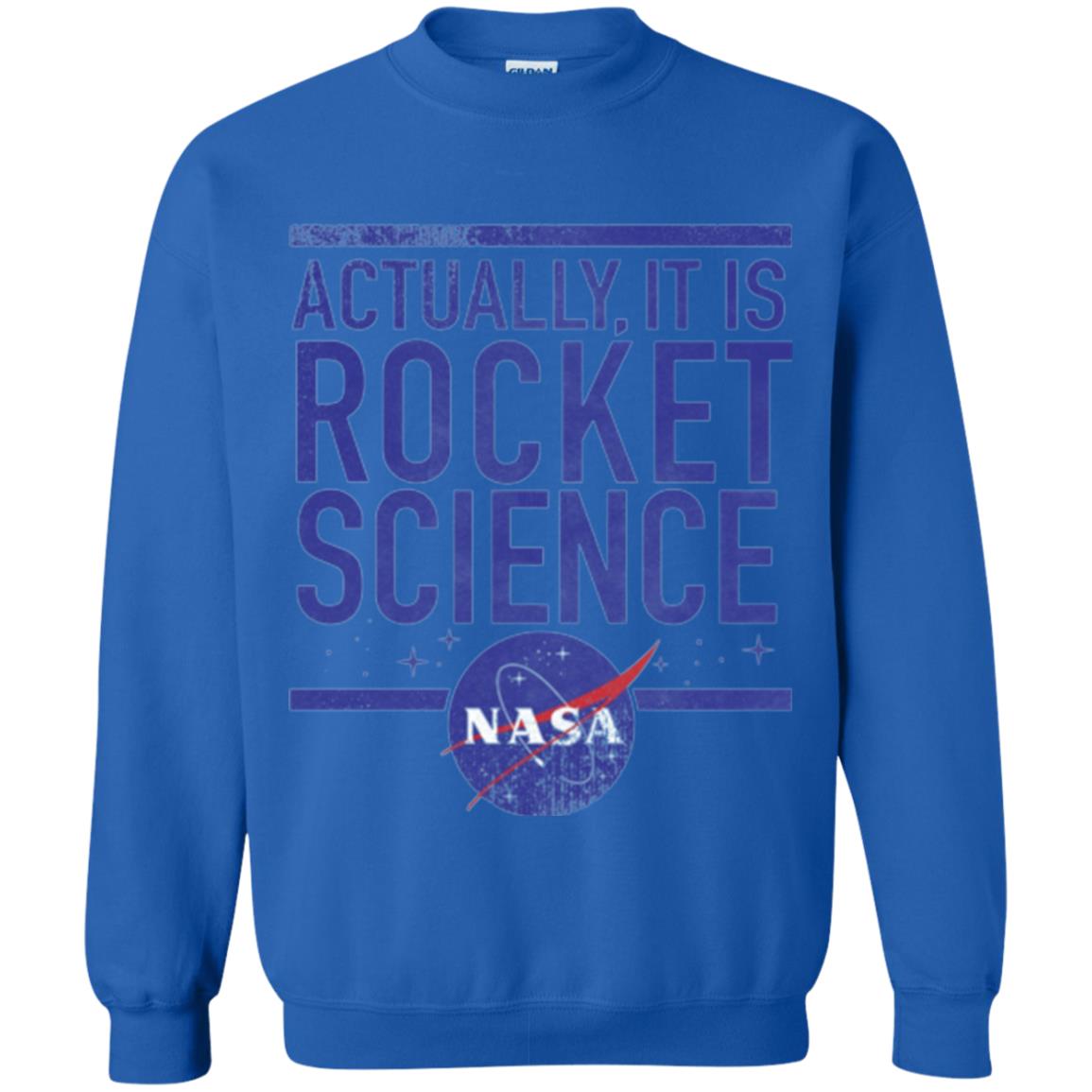 Science T-shirt Actually It Is Rocket Science Graphic Royal