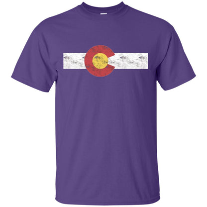 Colorado State Flag T-shirt Patriotic Colorado Day Purple