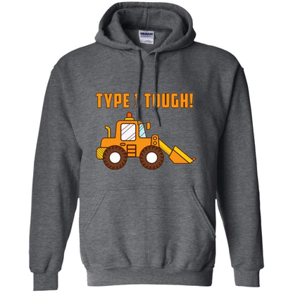 Type 1 Tough Bulldozer Diabetic Diabetes T-shirt Dark Heather
