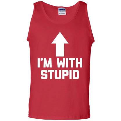 Im With Stupid T-shirt Red