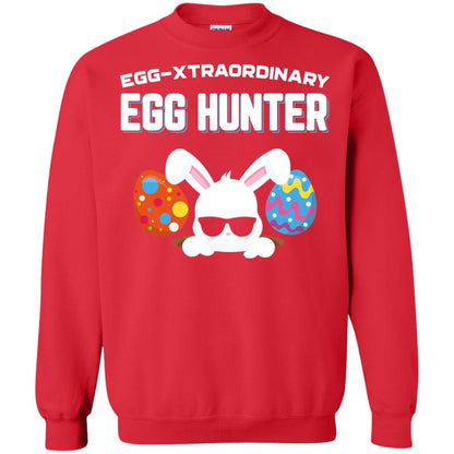 Egg-xtraordinary Egg Hunter Easter Shirt Red