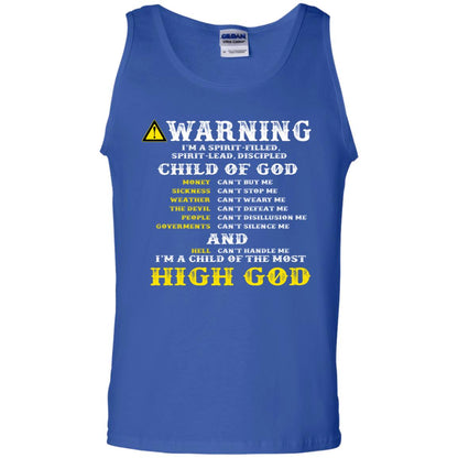 Christian T-shirt Warning I’m A Spirit-filled Spirit-lead Discipled Child Of God Royal