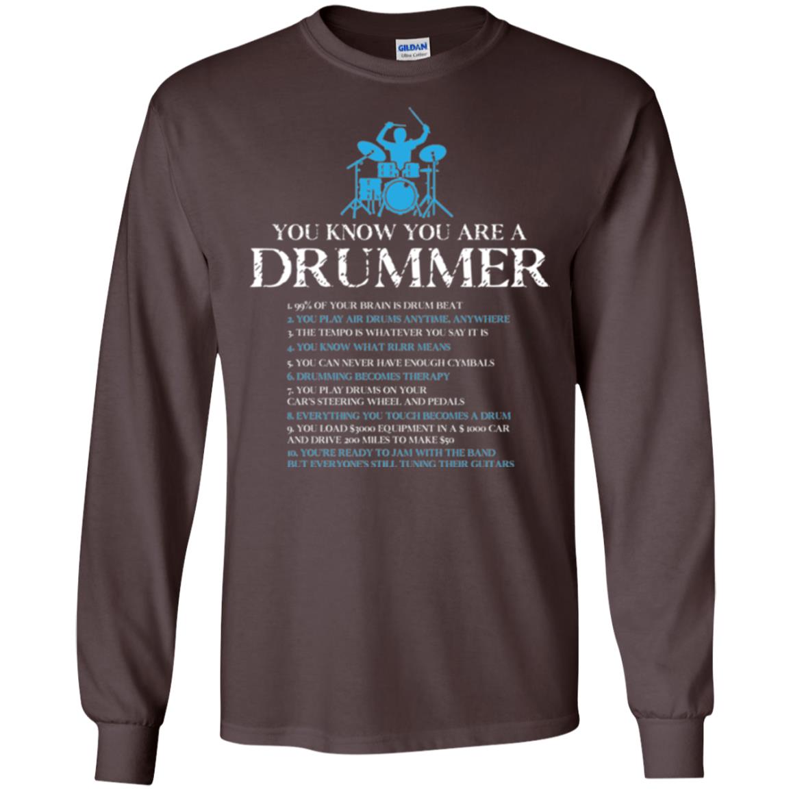 Drummer T-shirt You_re A Drummer Dark Chocolate