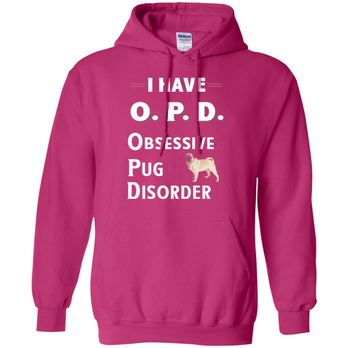 Dog Lovers T-shirt I Have Opd Obsessive Pug Disorder Heliconia